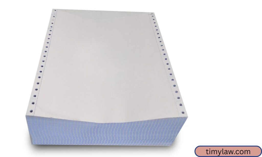 Sheet of Computer Paper