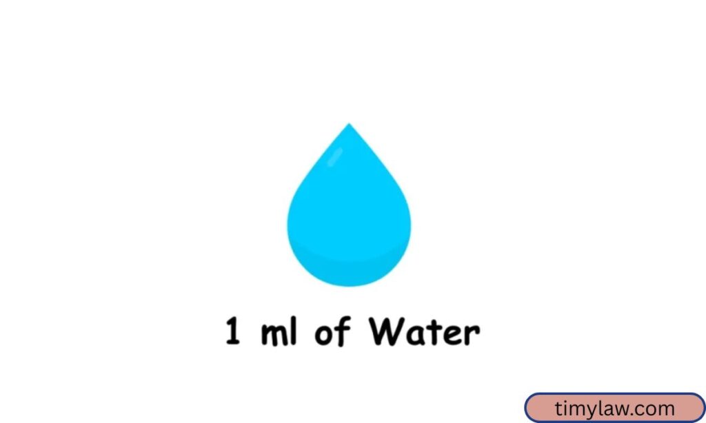 One Milliliter (1 ml) of Water