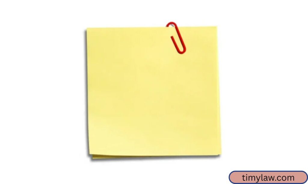 Standard Sticky Note