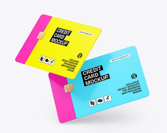Two Credit Cards Stacked