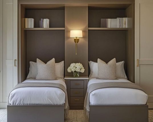 Two Twin Beds Placed End-to-End