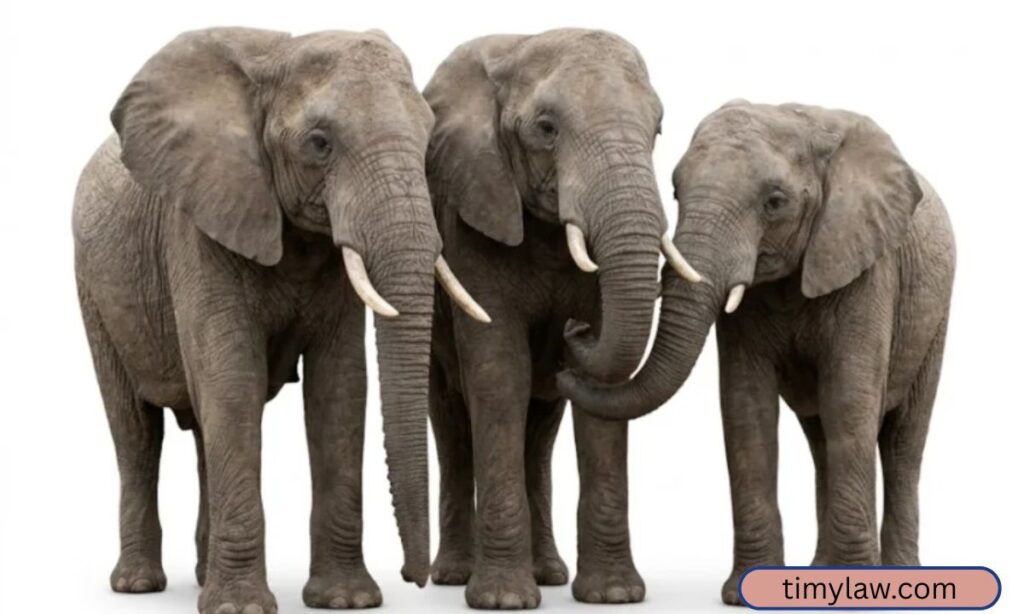 Two to Three Adult African Elephants