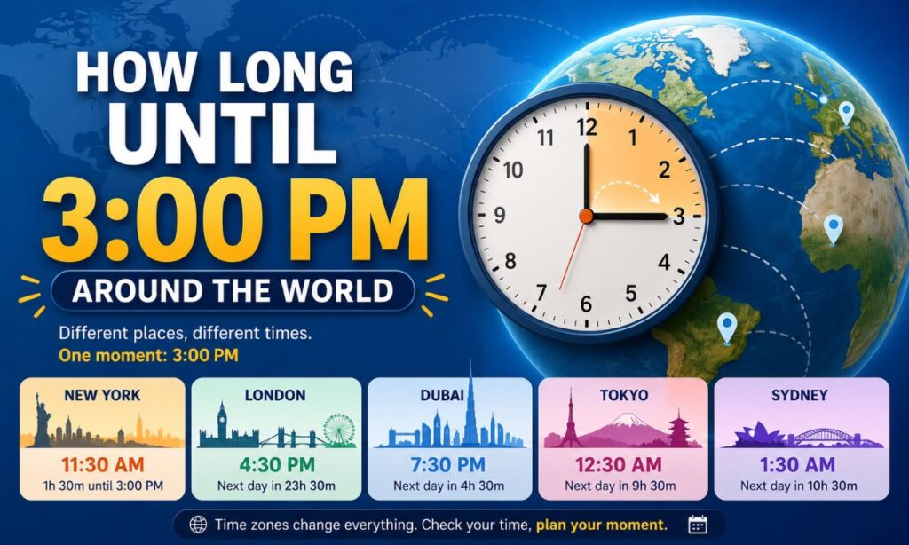 How Long Until 300 PM Around the World