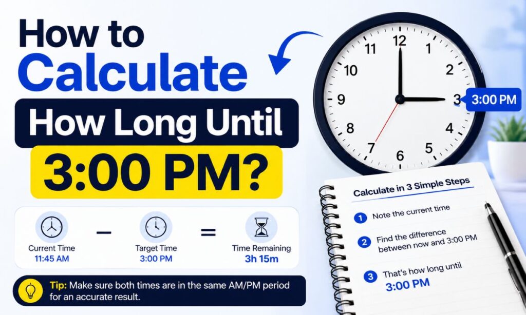 How to Calculate How Long Until 300 PM