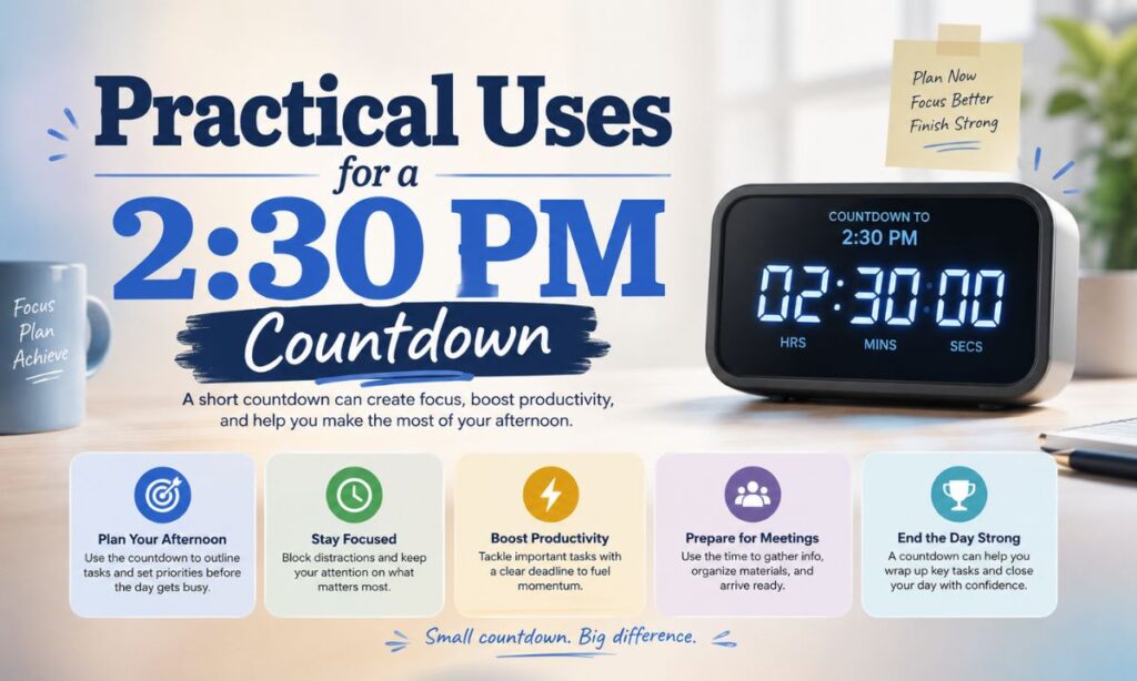 Practical Uses for a 230 PM Countdown