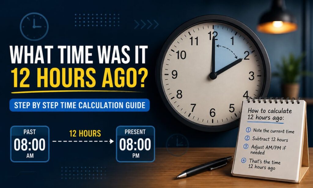 What Time Was It 12 Hours Ago Step by Step Time Calculation Guide